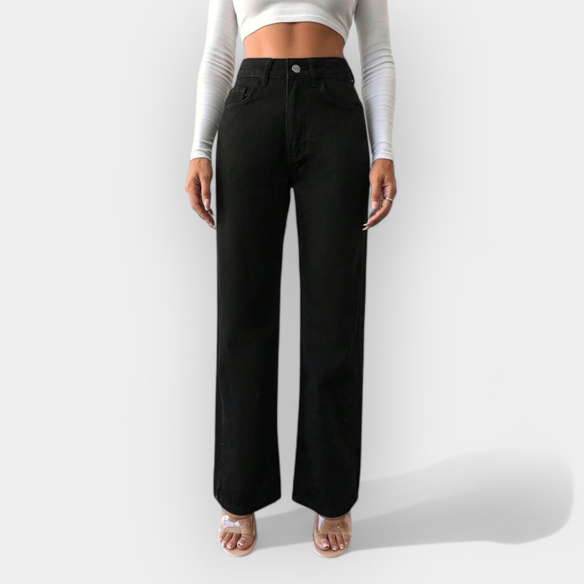 Wide Leg High Waisted Jeans
