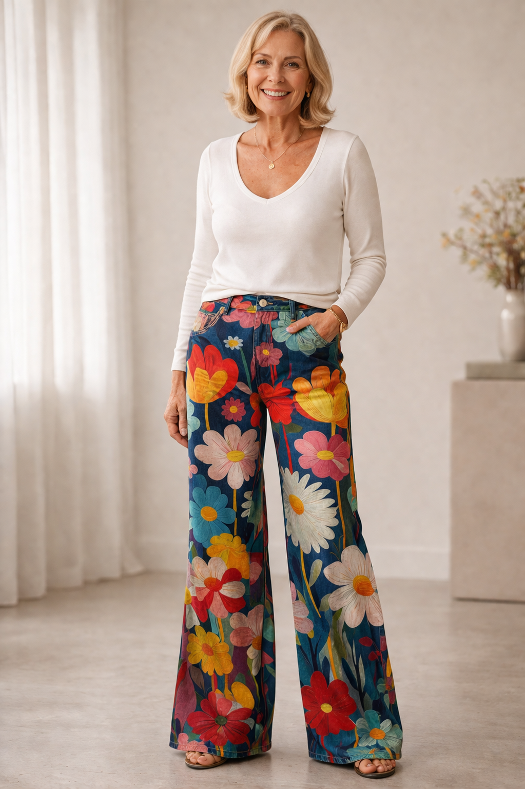 Blooming Flare Trousers