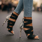Elora - Crossband Stiletto Sandal