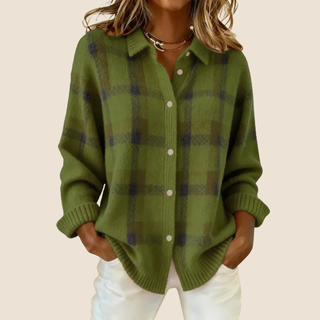 VIVIENNE™️ - RETRO CHECK SWEATER