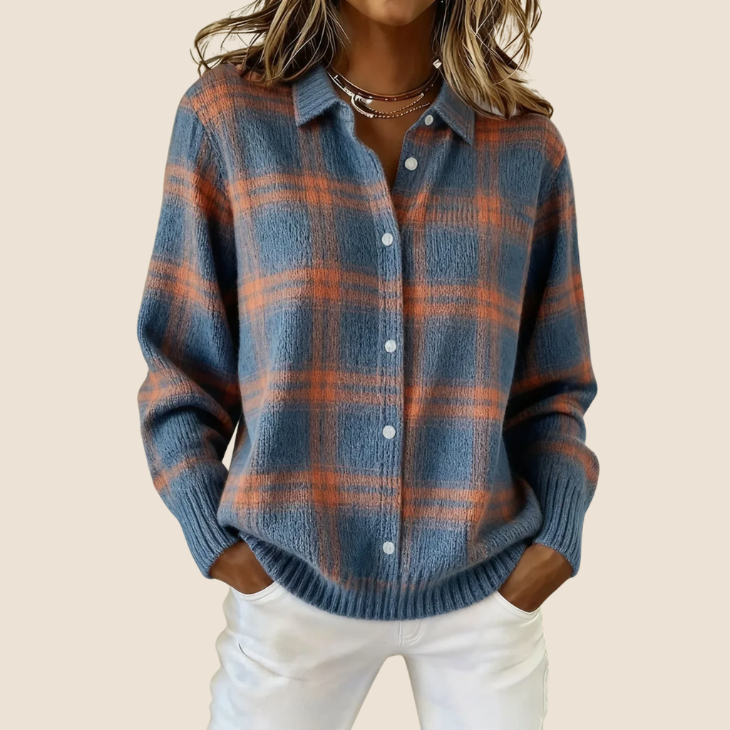 VIVIENNE™️ - RETRO CHECK SWEATER