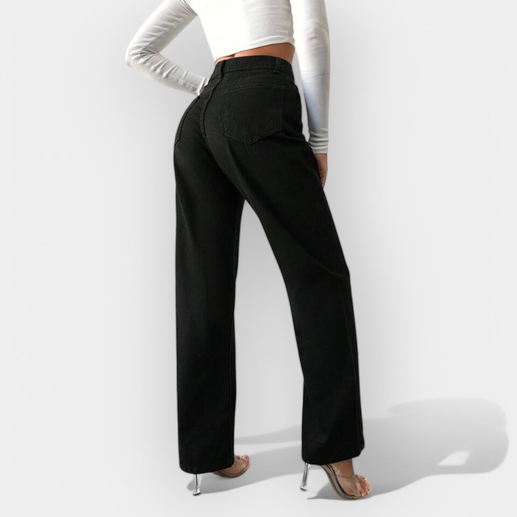 Wide Leg High Waisted Jeans