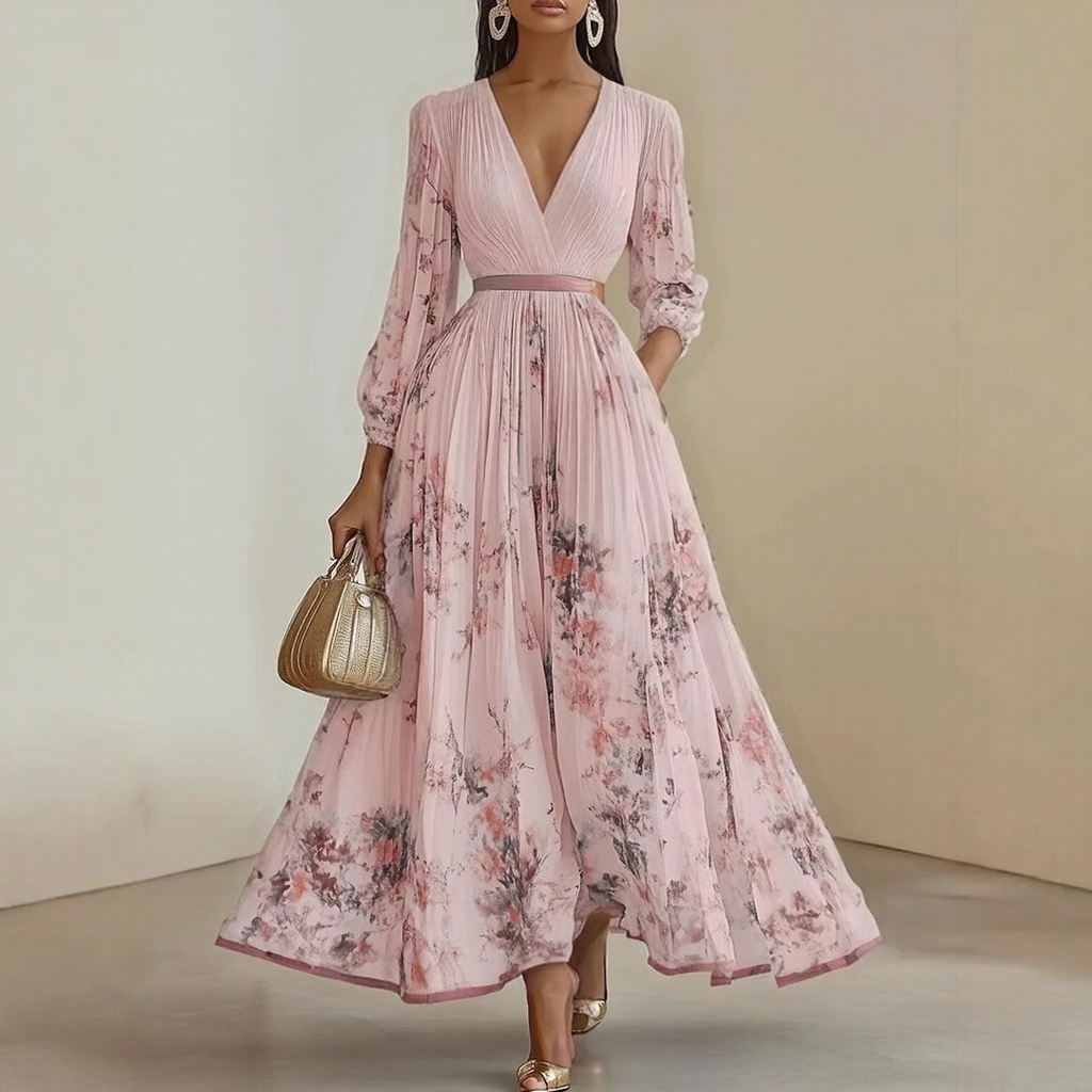 Elara | Dress with Soft V-Neck