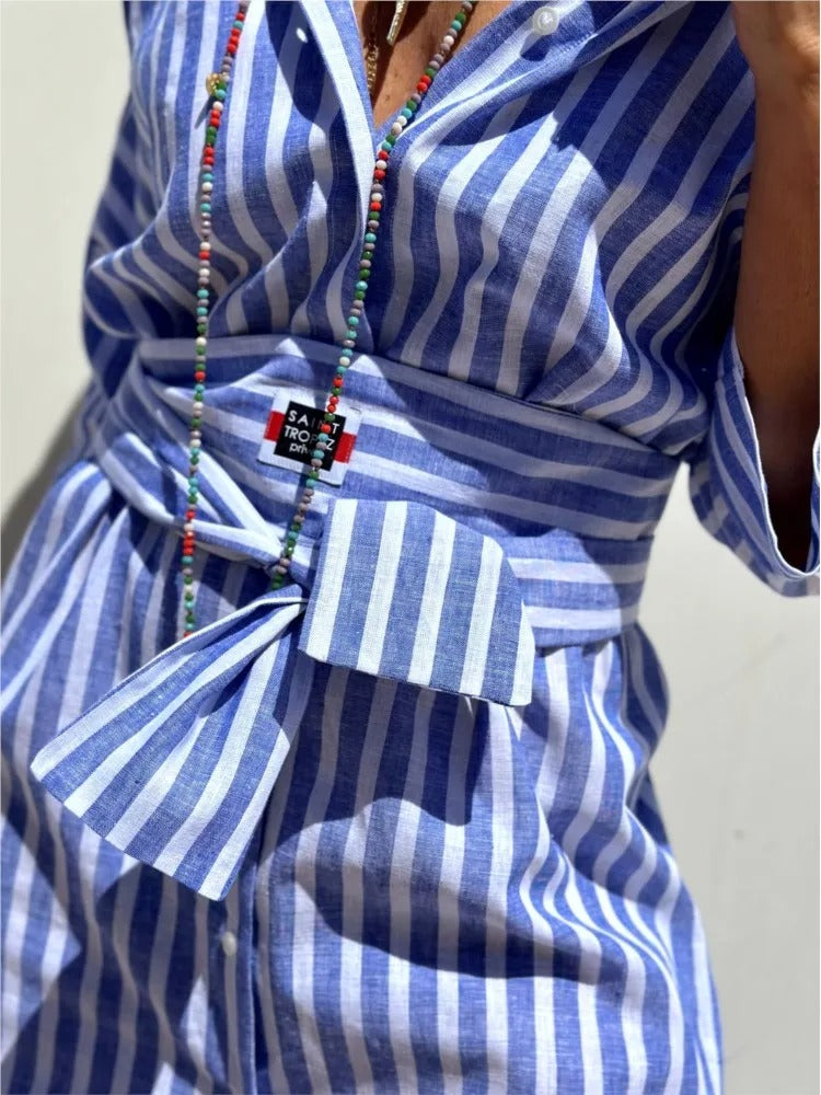 Géraldine | Lightweight and Stylish Striped Dress