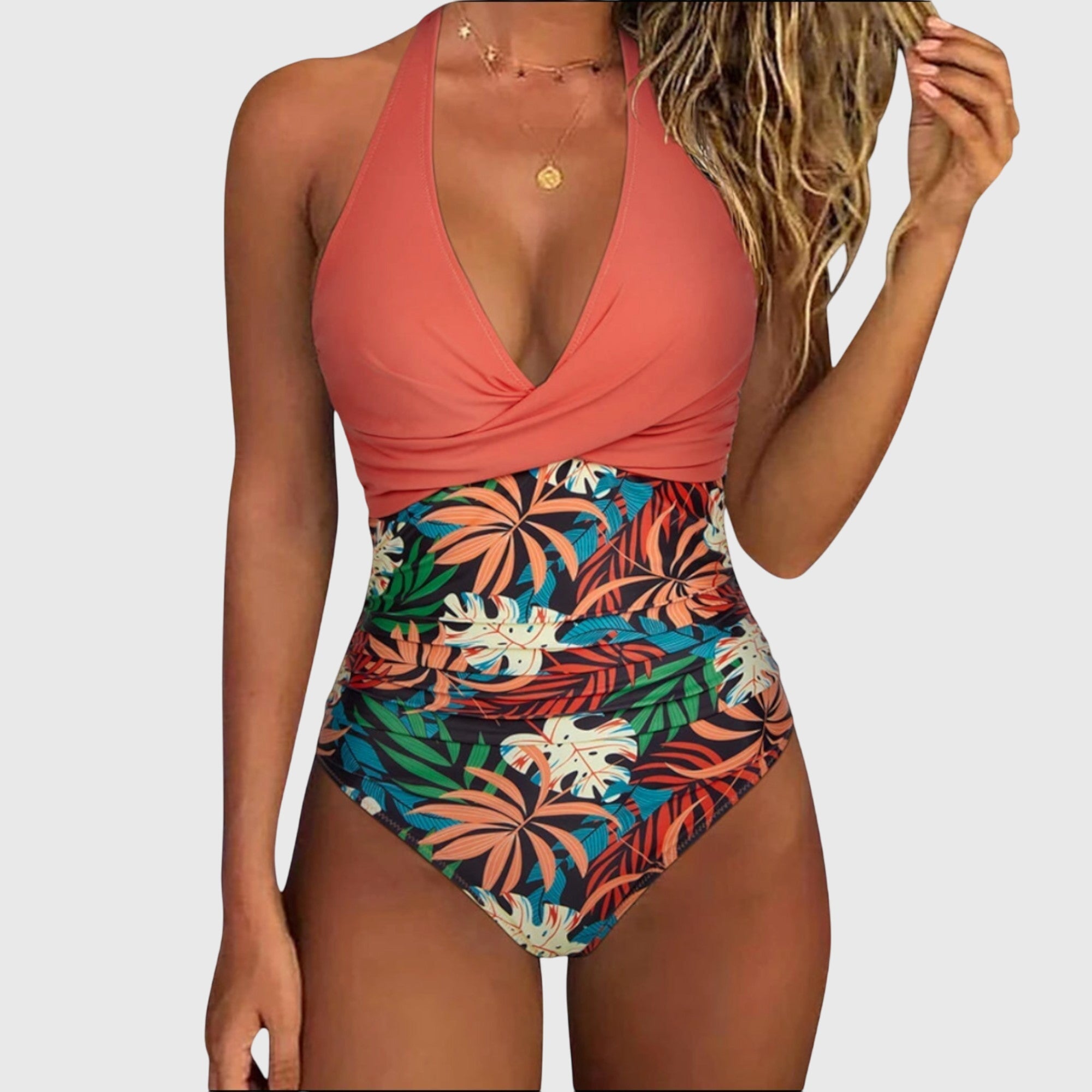 Zarae™ – Elegant Swimsuit with V-Neck